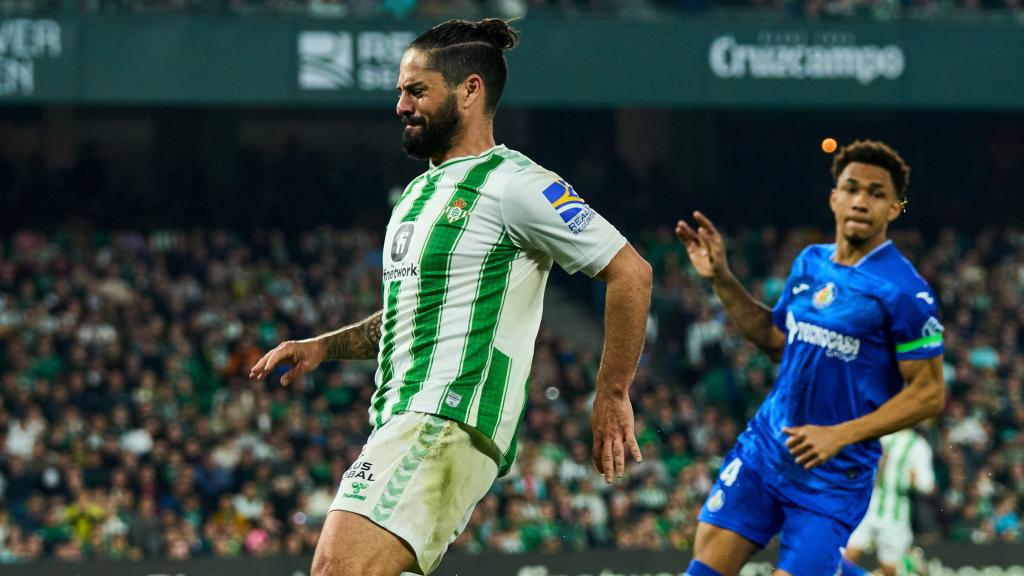 Isco, en el momento en el que sintió las molestias en el isquiotibial