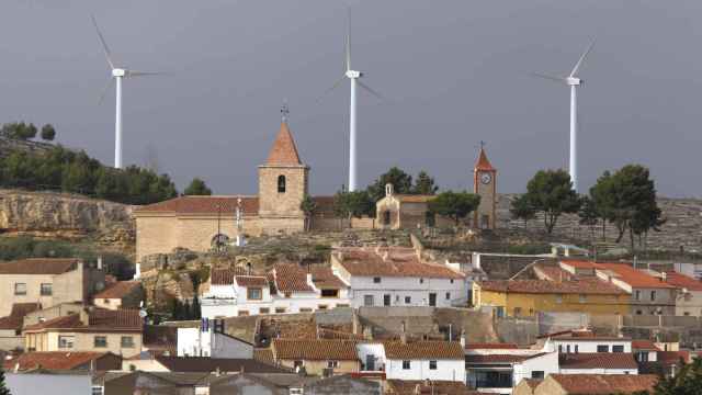 El parque eólico de Iberdrola en Higueruela (Albacete).