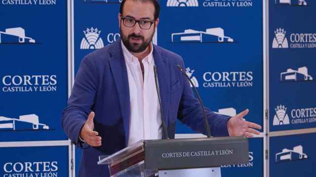 El secretario general del Grupo Socialista en las Cortes de Castilla y León, Ángel Hernández