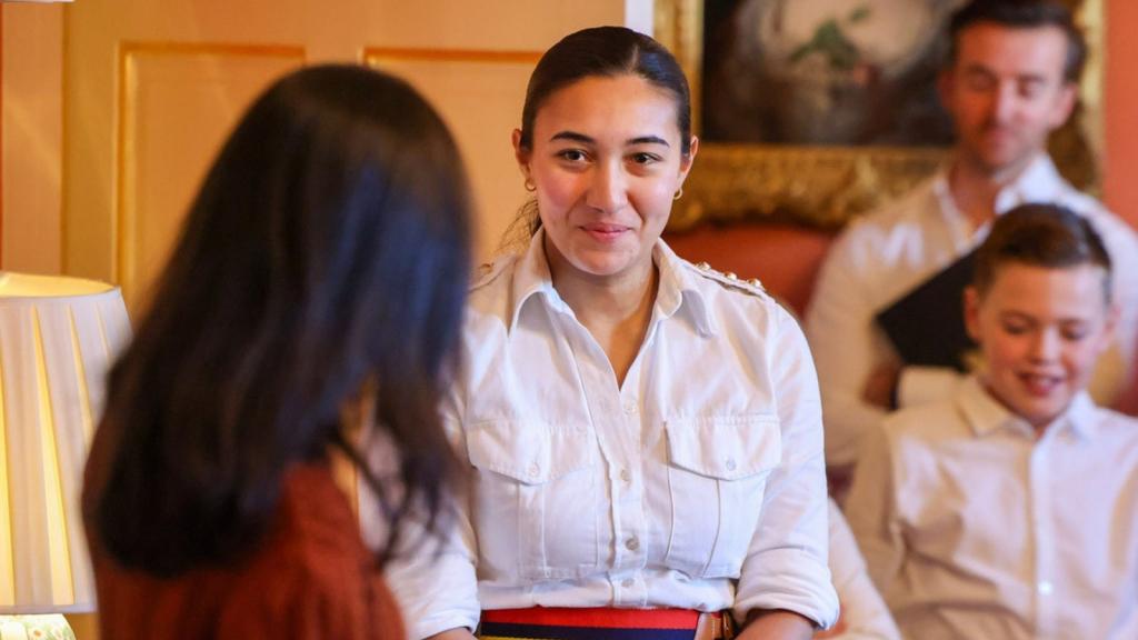 Kat Anderson, en una imagen junto a Akshata Murthy, mujer de Rishi Sunak.