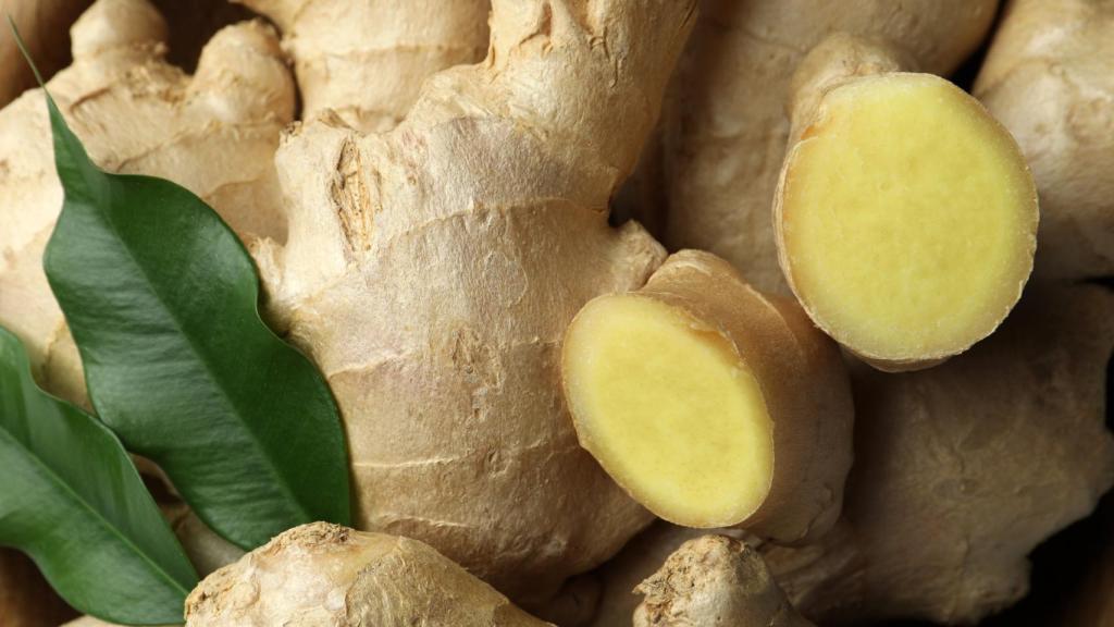 Foto de archivo de jengibre.