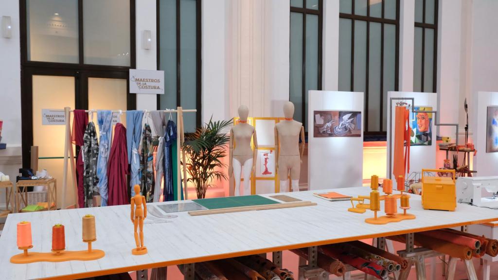 Plató de 'Maestros de la Costura' en el MAM