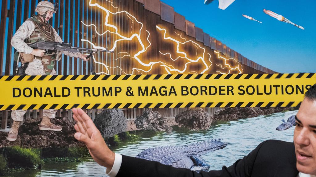 Un congresista estadounidense, este martes durante la votación para la destitución de Alejandro Mayorkas.