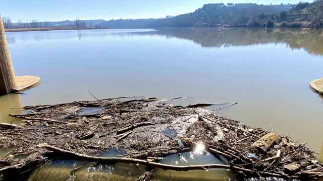 Diversos objetos en el río Duero a su paso por Castronuño