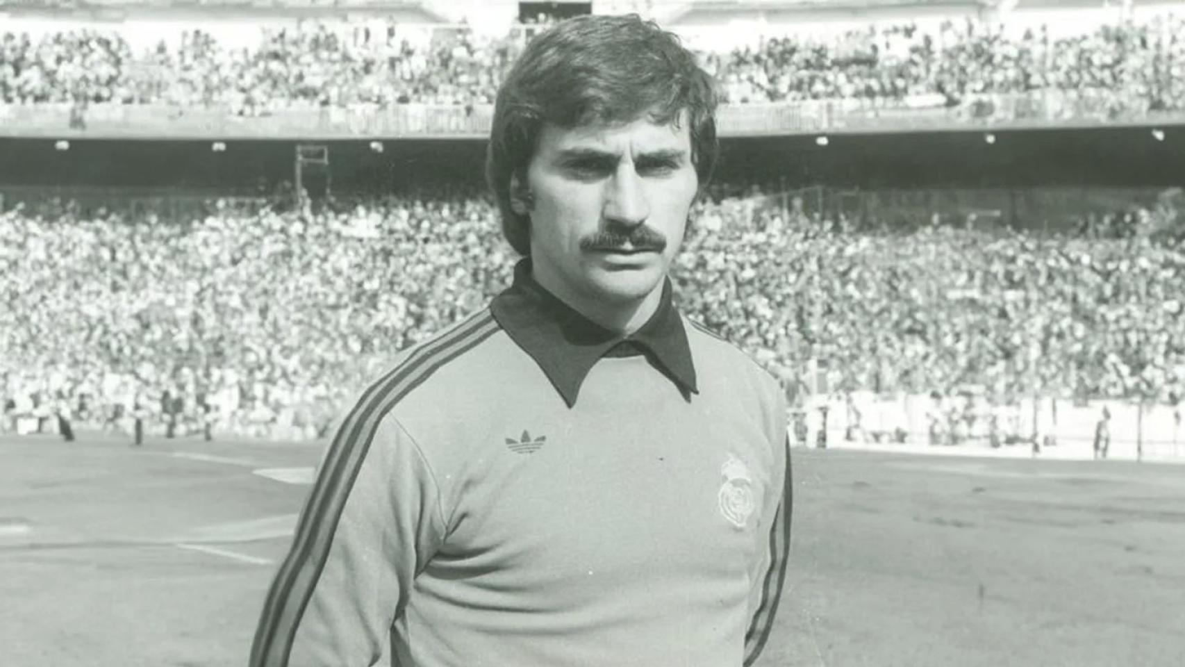 Miguel Ángel, durante su etapa en el Real Madrid