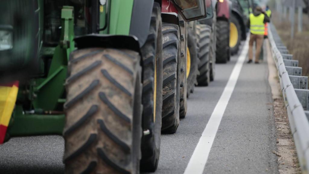 Protesta de los agricultores en Toledo. Foto: Javier Longobardo.
