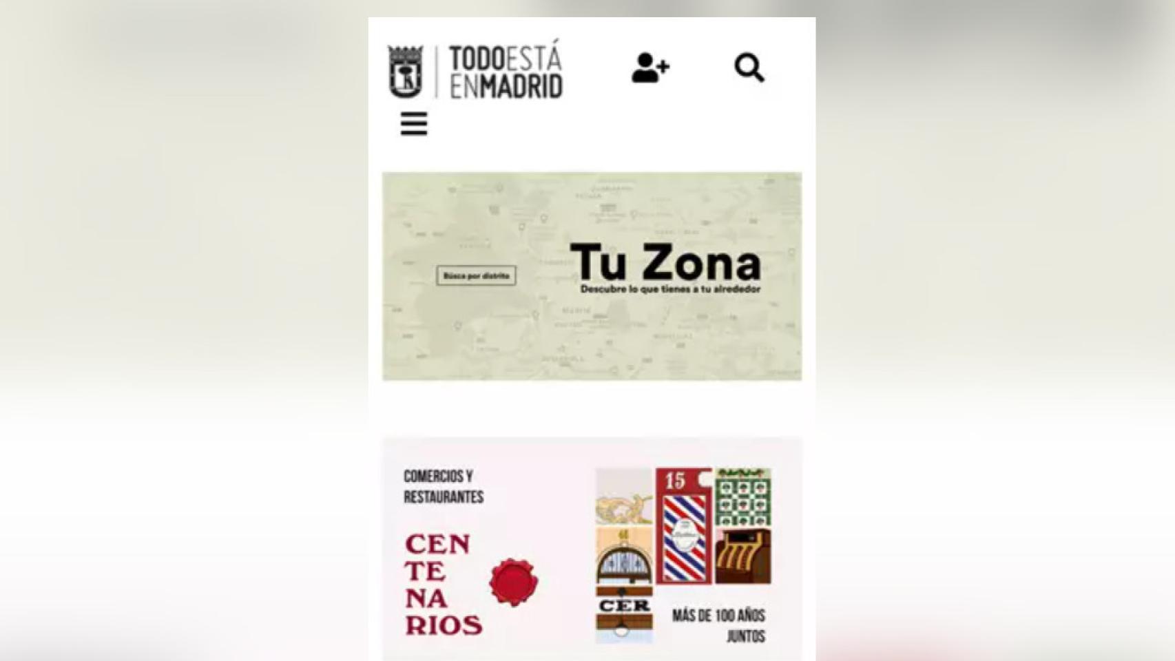 La plataforma online con la actividad comercial de los barrios Todo está en Madrid.