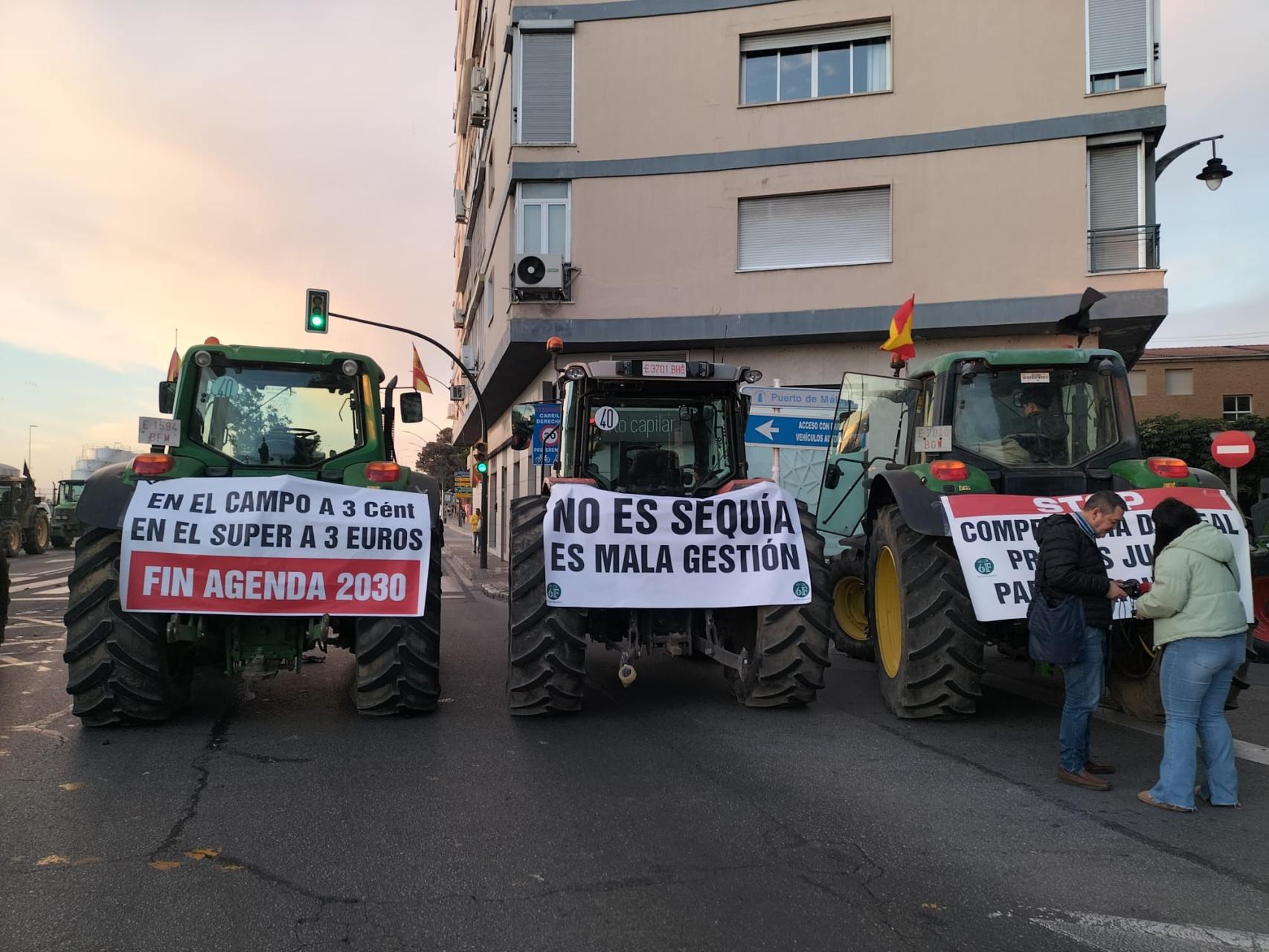 Mapa de cortes de tráfico provocados por las protestas de agricultores en  carreteras