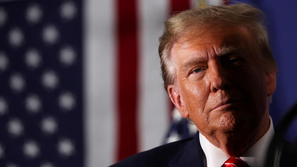 Trump asiste a un mitin previo a las elecciones primarias de Nuevo Hampshire, el pasado enero.