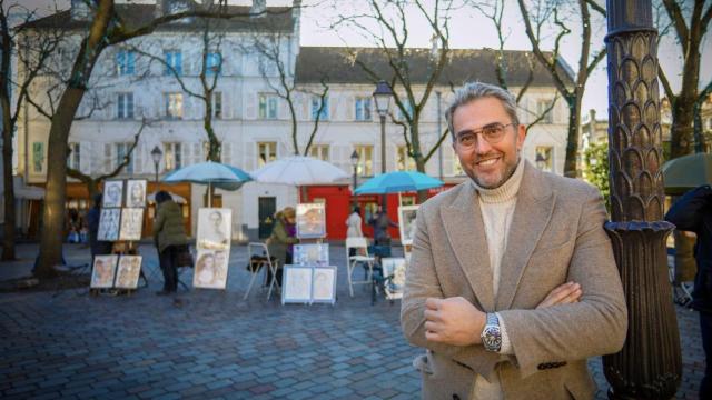 Máxim Huerta en Montmartre, París.