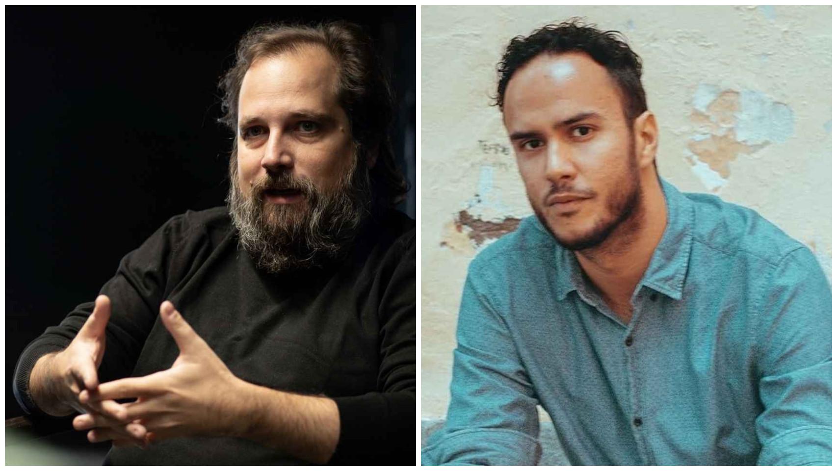 Los directores de cine Carlos Vermut (izquierda) y Armando Ravelo (derecha).