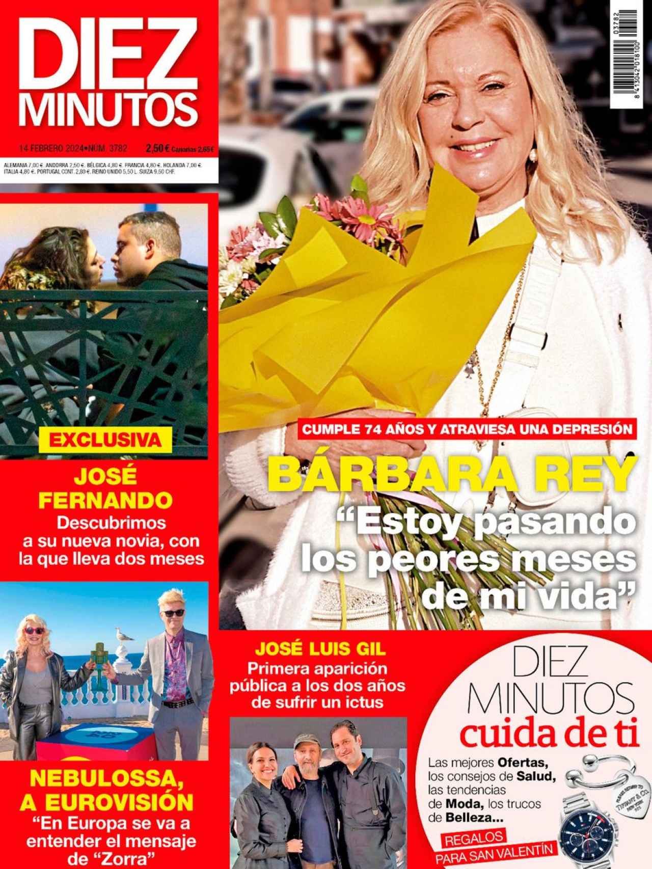 José Fernando Ortega en la portada de 'Diez minuto' con un nuevo amor.