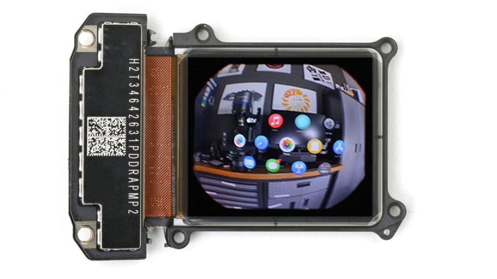 Sensor en cuestión de las Apple Vision Pro.