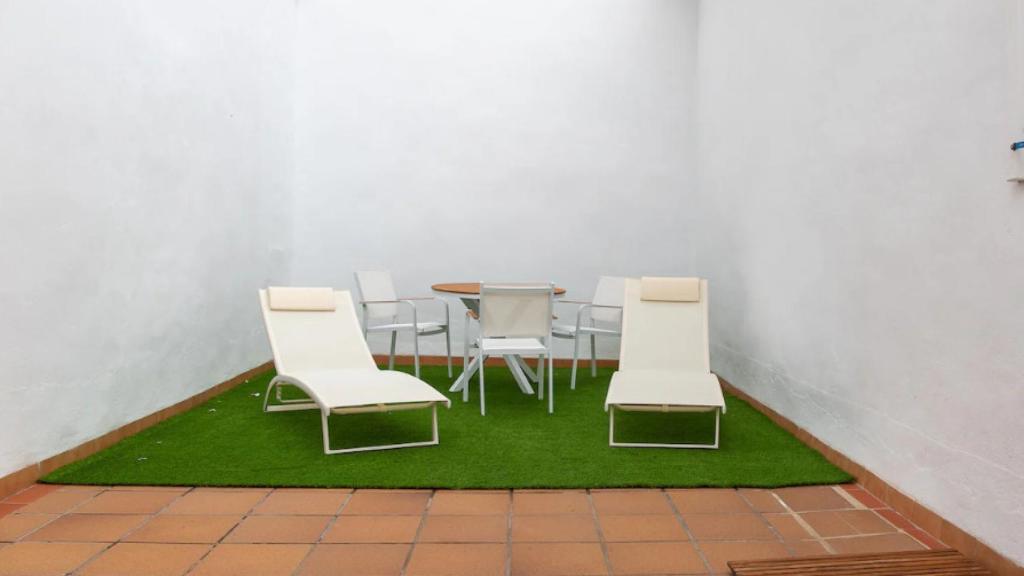 Zona de terraza de los pisos del convento