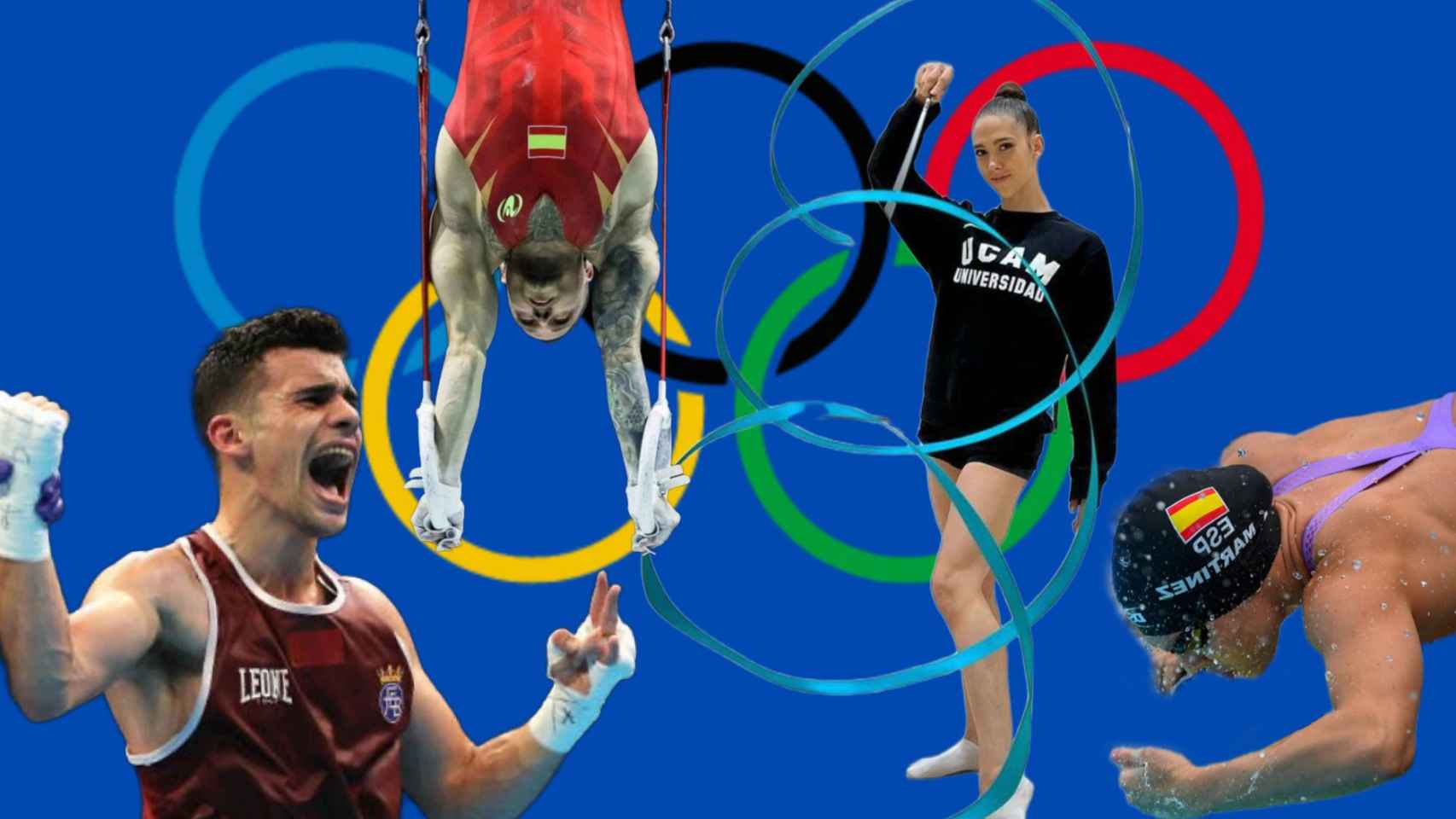 Los cuatro deportistas alicantinos que irán a los Juegos Olímpicos.