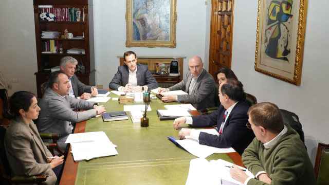 Imagen de la reunión en la Diputación de Valladolid