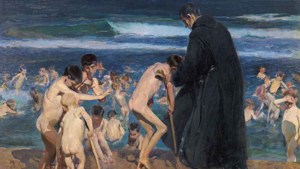 '¡Triste herencia!', pintura al óleo de 1899 de Joaquín Sorolla.