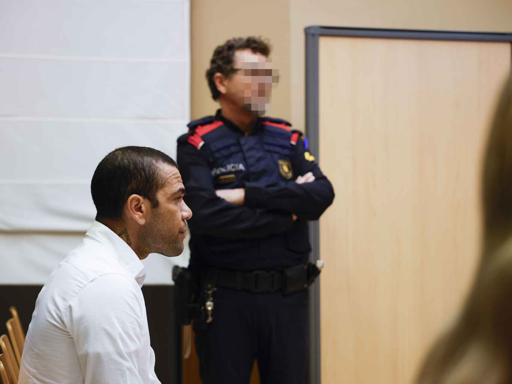 Dani Alves, en el juicio en la Audiencia de Barcelona por agresión sexual.