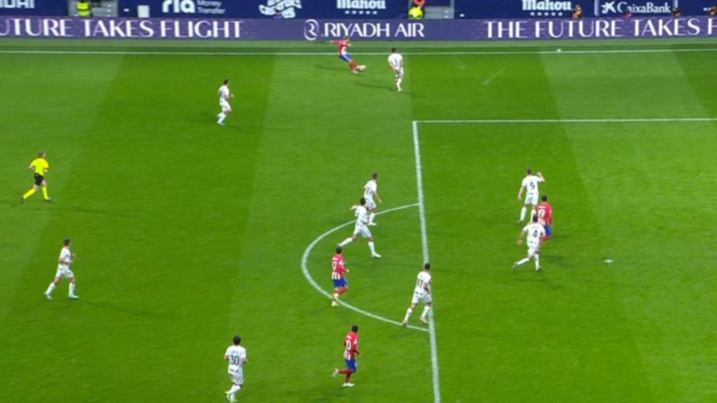 Fuera de juego de Morata antes del penalti pitado a favor suyo