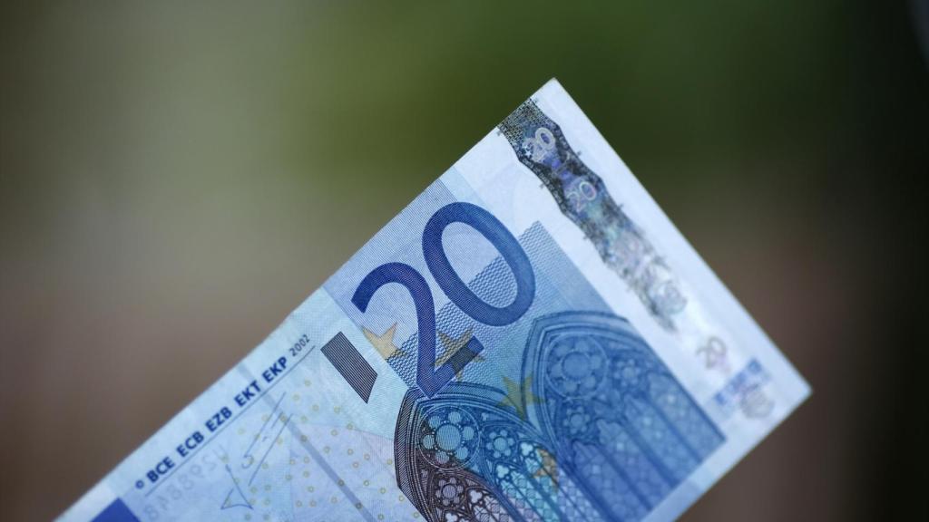 Billete de 20 euros.