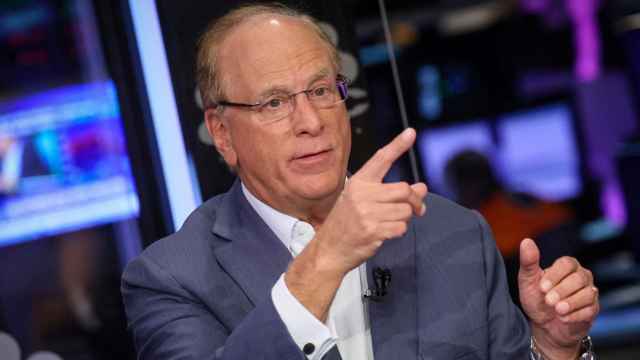 Larry Fink, presidente y CEO de BlackRock, durante una entrevista en la Bolsa de Nueva York.