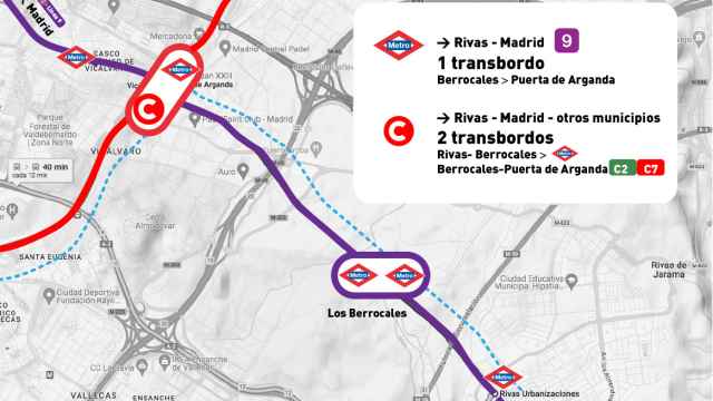 Plan de la Comunidad de Madrid para el Metro de Rivas.