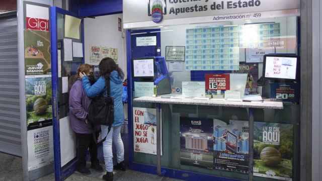 Imagen de una administración de Lotería de Madrid