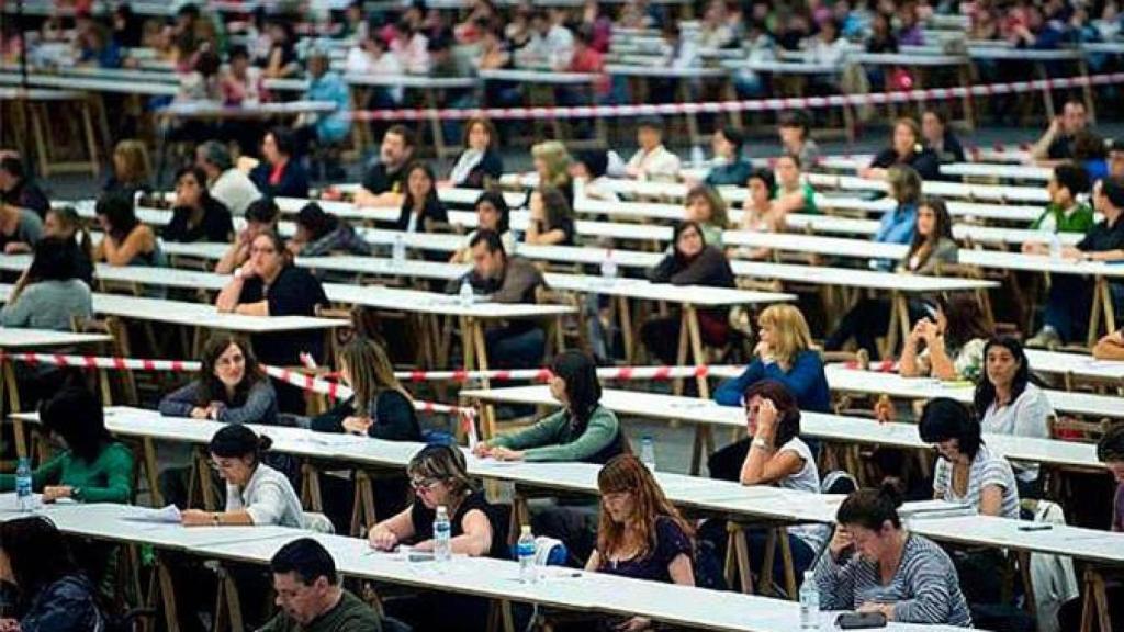 Aspirantes a oposiciones.