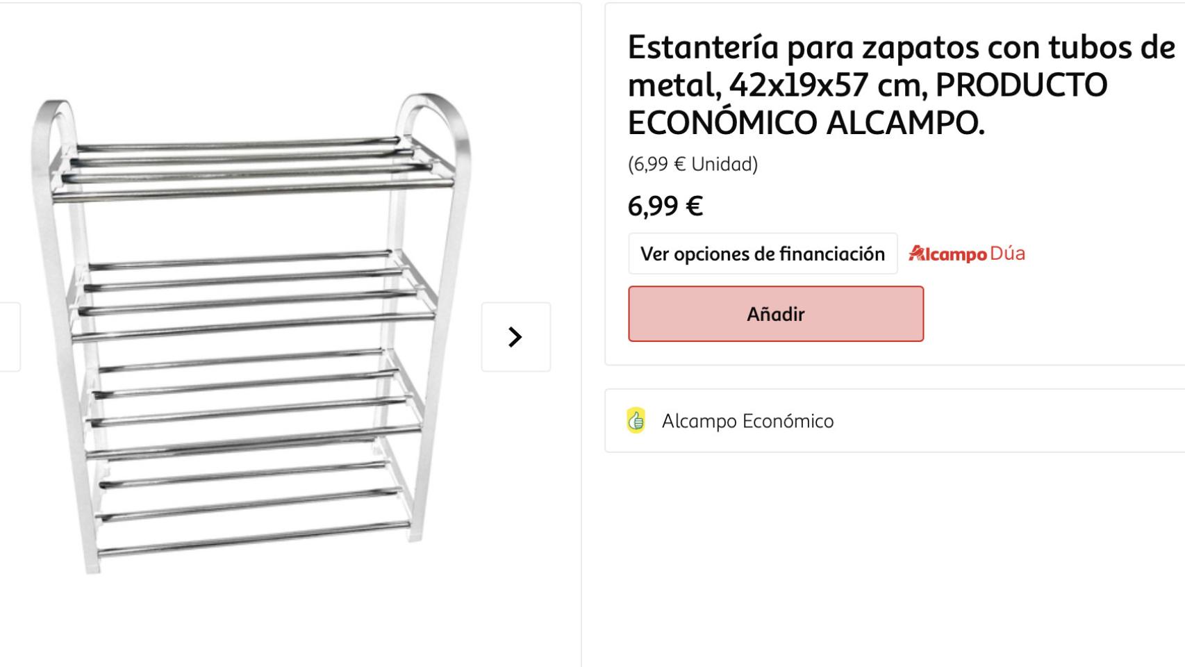 Estantería para zapatos.