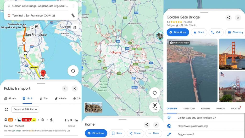 Nuevo diseño de Google Maps
