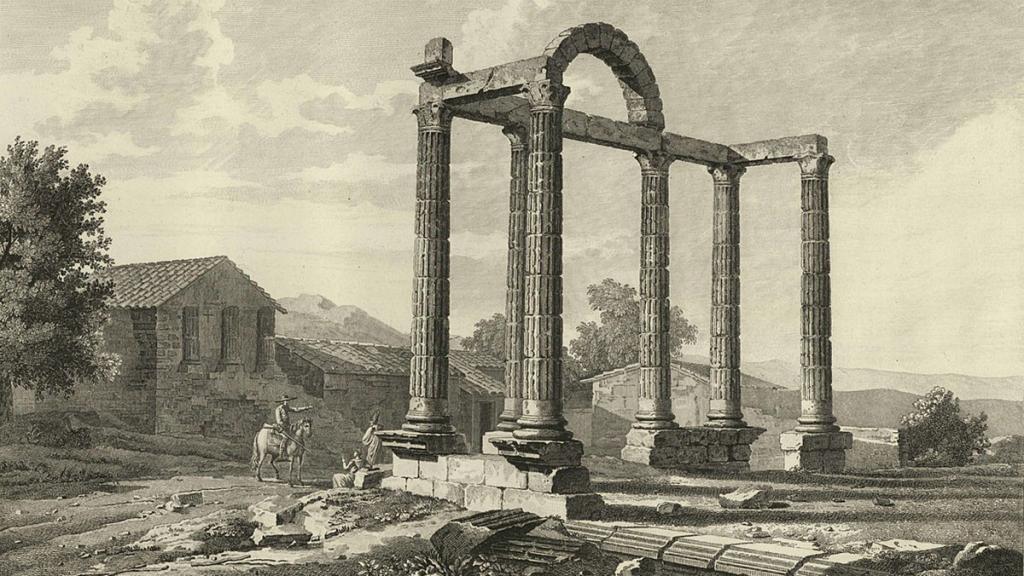 Augustobiga en un grabado de Alejandro Laborde .1865