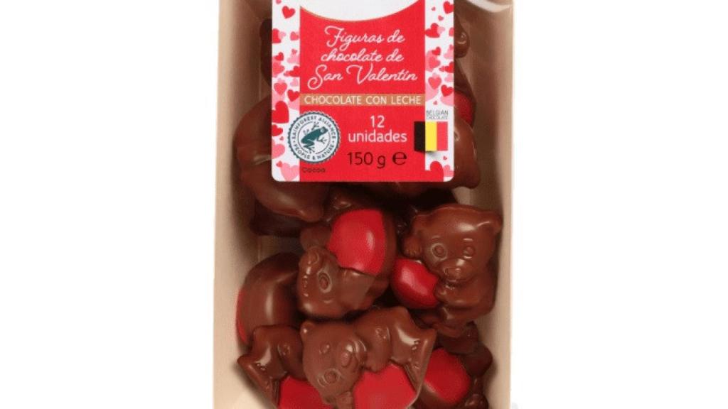 Figuras de chocolate con leche Chateau.