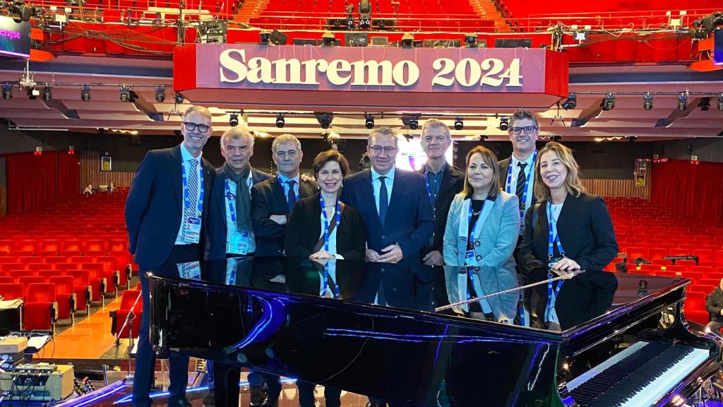 La delegación del Benidorm Fest en San Remo.