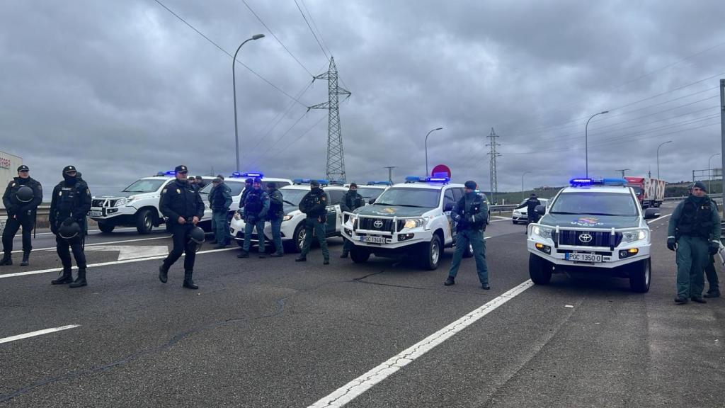 Cortes de tráfico en la A-62