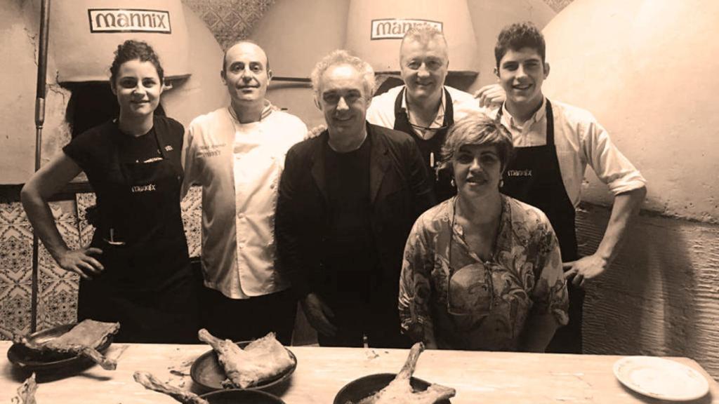 Ferran Adrià y el equipo de Mannix.