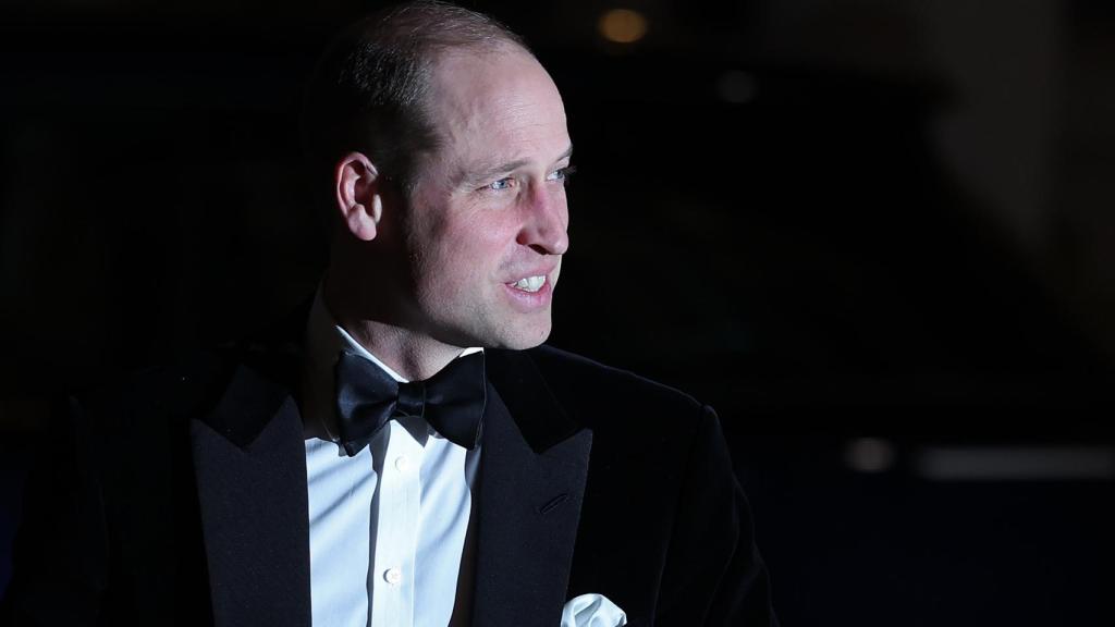 El príncipe Guillermo, en una gala benéfica en Londres.