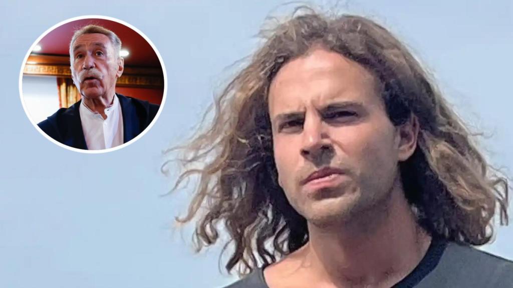 Marcos García Montes, abogado de Daniel Sancho, junto al chef en un montaje de EL ESPAÑOL.