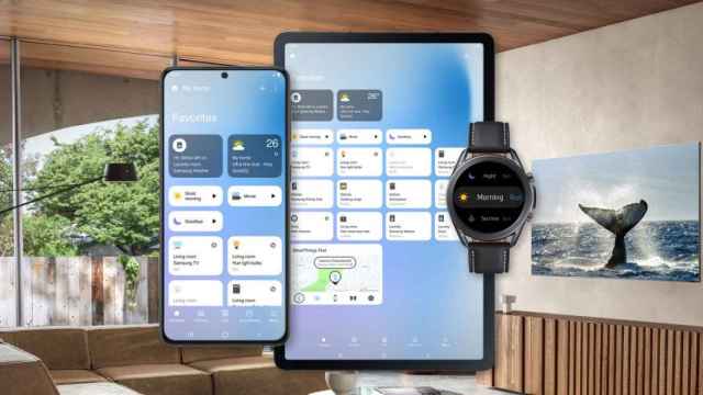 Aplicación de SmartThings de Samsung en varios dispositivos