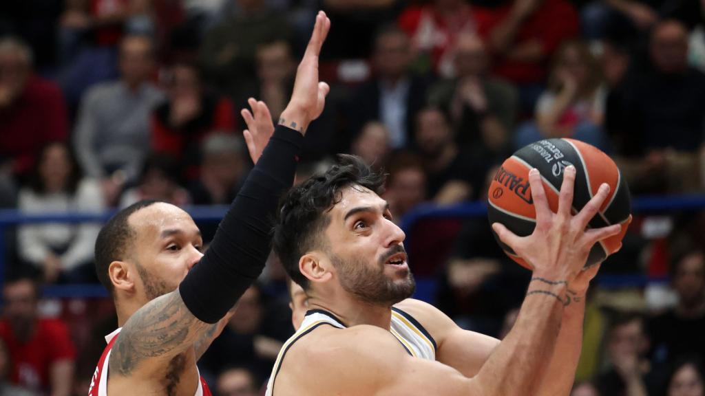 Campazzo, en el partido ante el Milán.