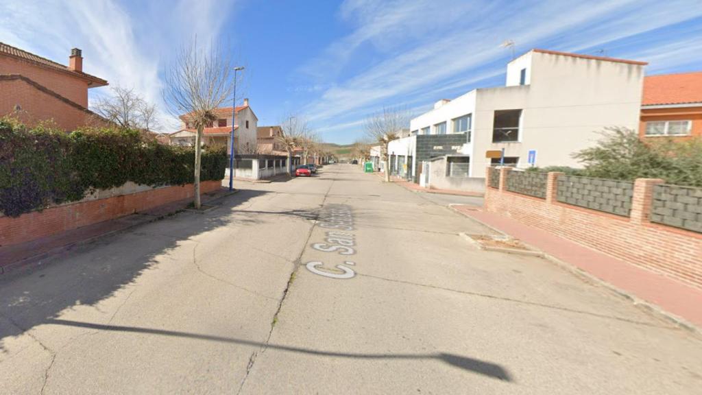 Calle San Sebastián de Torrejón del Rey (Guadalajara). Foto: Google Maps.