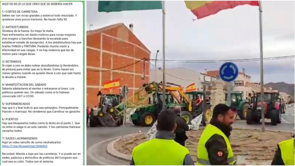 La orden de la tractorada: Mierda a tope por las carreteras, en sedes, palacios y casa de políticos del Congreso