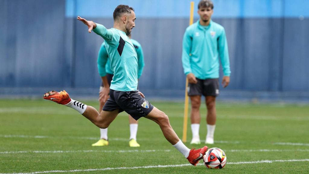 David Ferreiro, jugador del Málaga CF, en un entrenamiento.