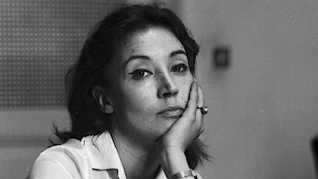 La periodista italiana Oriana Fallaci.