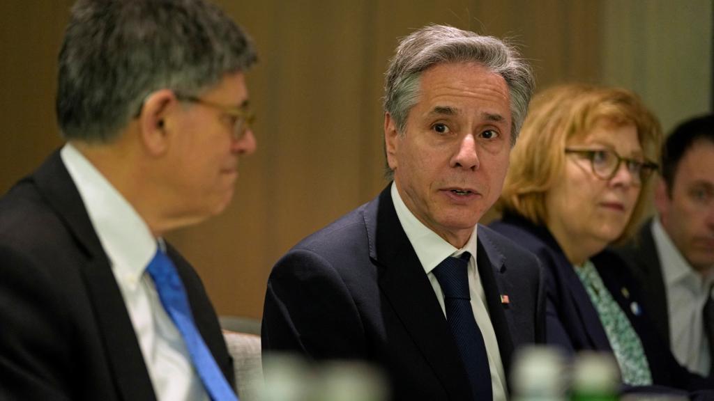 El secretario de Estado estadounidense, Antony Blinken, en Tel Aviv, Israel, este miércoles.