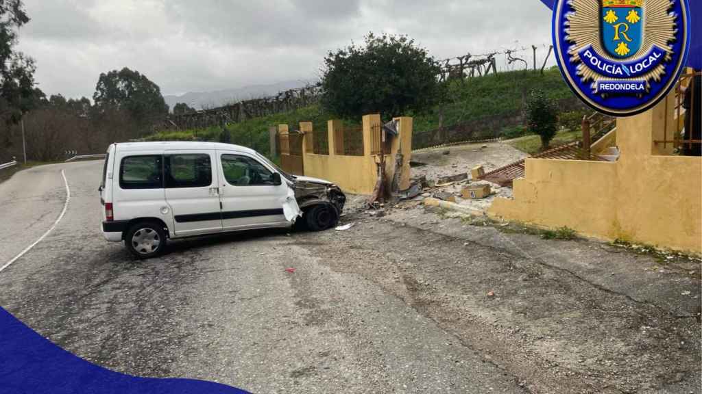 Accidente en la N-55 en Redondela (Pontevedra).