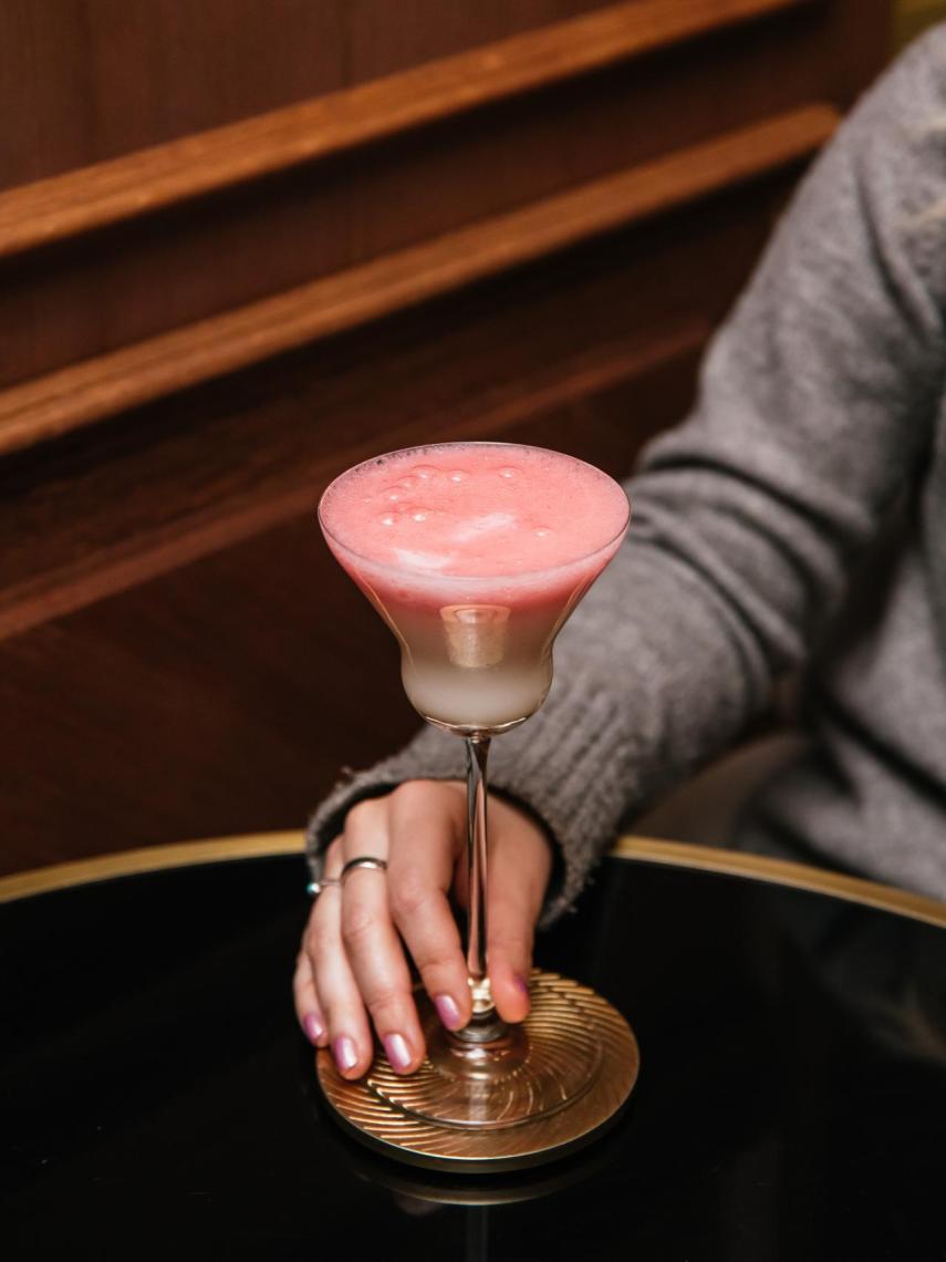 El cóctel del menú especial de San Valentín.