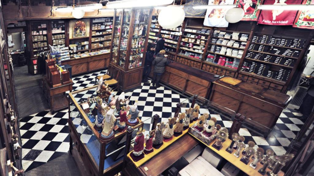 El interior de la tienda