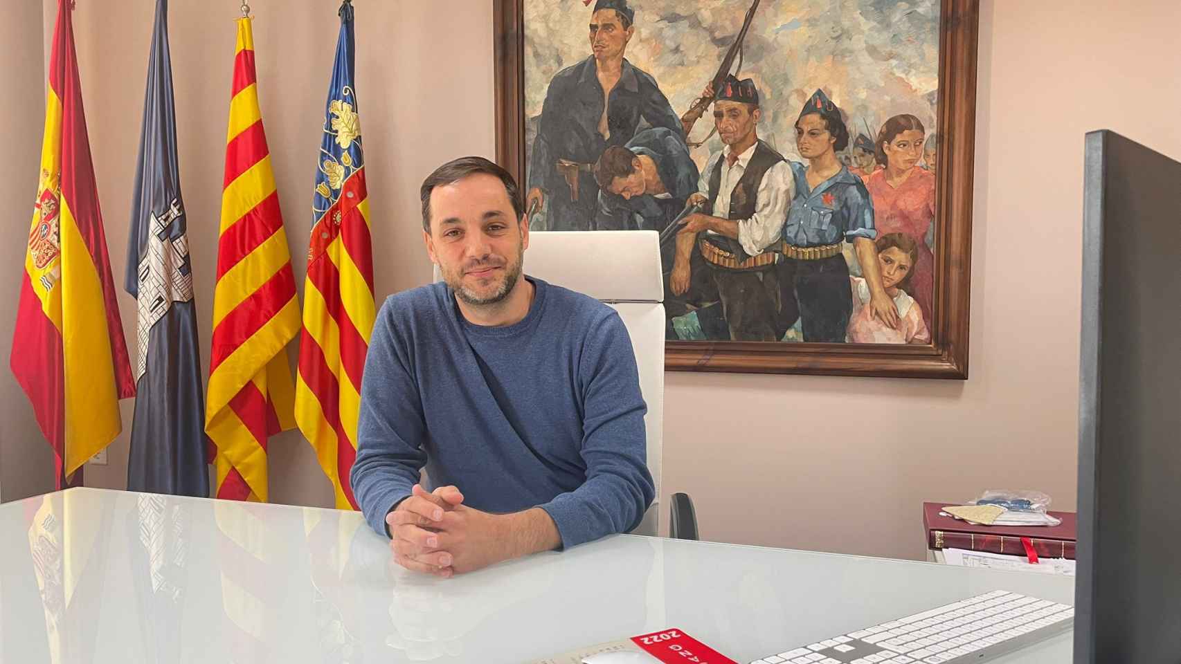 José Ramiro, alcalde de Ondara, en su despacho.
