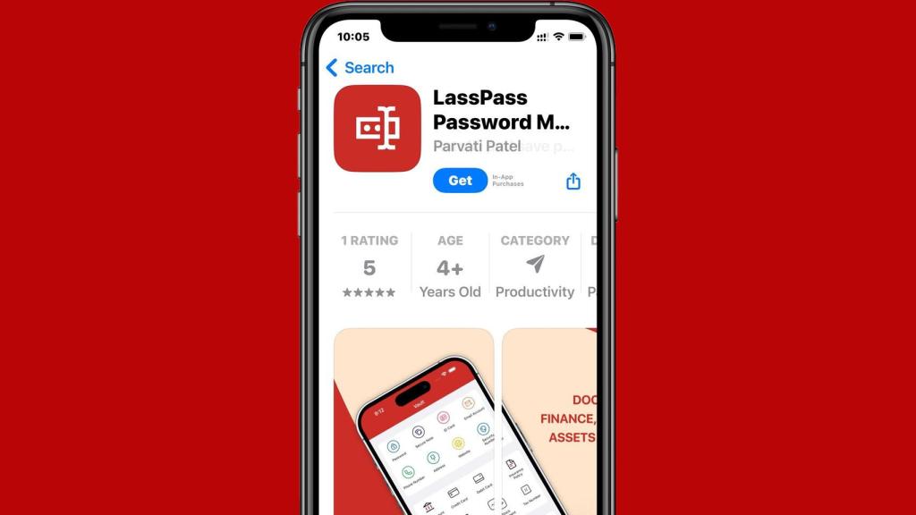 Fotomontaje con la aplicación fraudulenta.