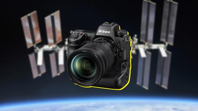 Fotomontaje con la Nikon Z9 y la ISS.